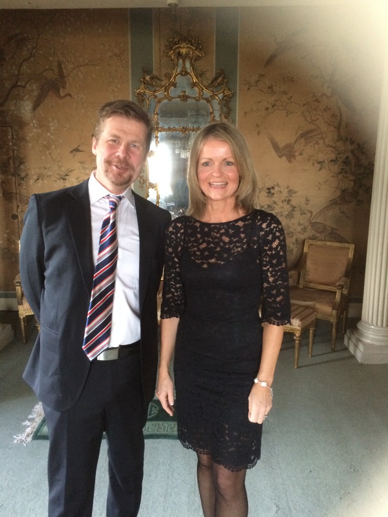 Chief Investigator Erik Lundström och Trial Manager Eva Isaksson. April 2015. Foto: Privat.